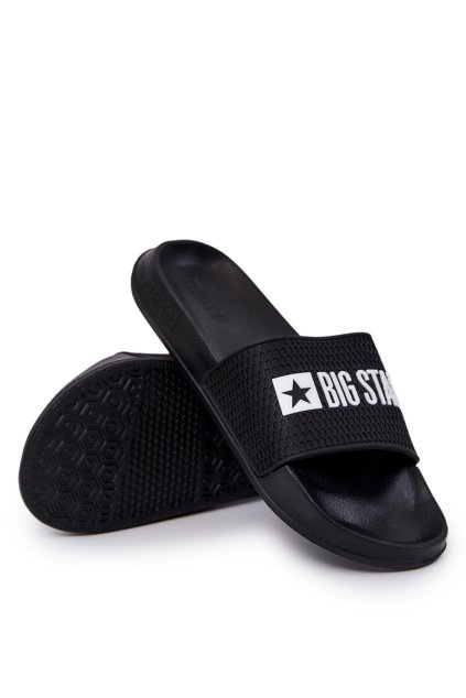 Pánské papuče big star jj174505 čierne / JJ174505 BLACK (Veľkosť 40)