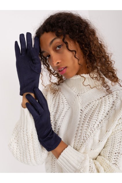 Dámske Rukavice farba Granatovo-modrá kód AT-RK-2370.95 (Farba Granatovo-modrá, Veľkosť S/M)