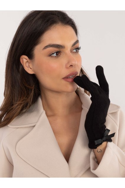 Dámske Rukavice farba Čierna kód AT-RK-239301.10X (Farba Čierna, Veľkosť S/M)