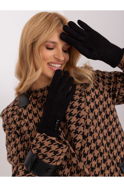 Dámske Rukavice farba Čierna kód AT-RK-239302.10X (Farba Čierna, Veľkosť S/M)