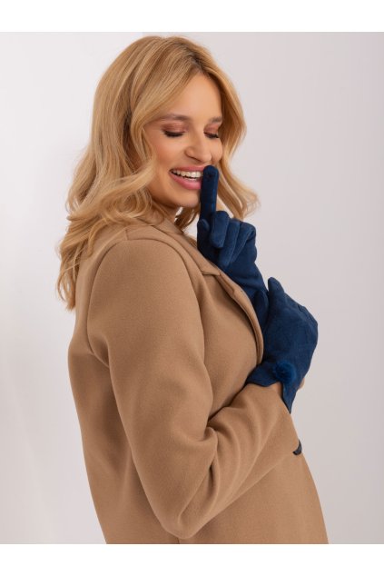 Dámske Rukavice farba Granatovo-modrá kód AT-RK-239506.98 (Farba Granatovo-modrá, Veľkosť S/M)