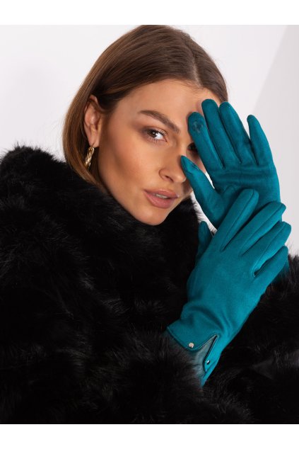 Dámske Rukavice farba Morská kód AT-RK-239507.26P (Farba Morská, Veľkosť S/M)