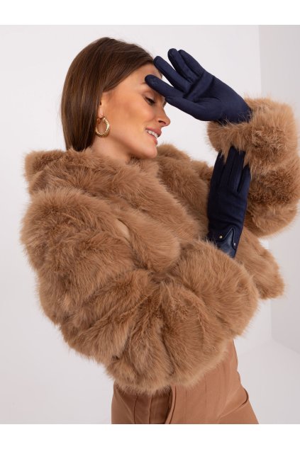 Dámske Rukavice farba Granatovo-modrá kód AT-RK-239507.61P (Farba Granatovo-modrá, Veľkosť S/M)