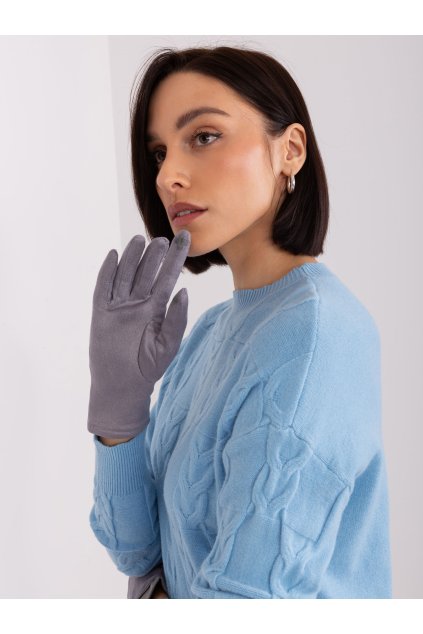 Dámske Rukavice farba Sivá kód AT-RK-239507.61P (Farba Sivá, Veľkosť S/M)