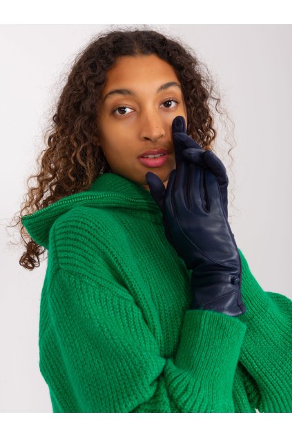 Dámske Rukavice farba Granatovo-modrá kód AT-RK-239802.28 (Farba Granatovo-modrá, Veľkosť S/M)