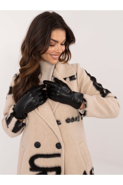 Dámske Rukavice farba Čierna kód AT-RK-239804.86 (Farba Čierna, Veľkosť S/M)