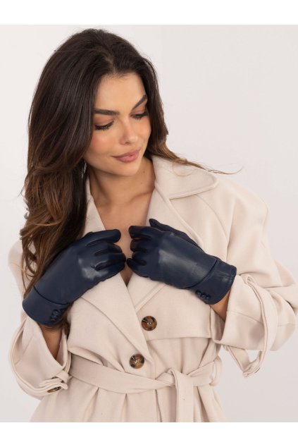 Dámske Rukavice farba Granatovo-modrá kód AT-RK-239805.95 (Farba Granatovo-modrá, Veľkosť L/XL)