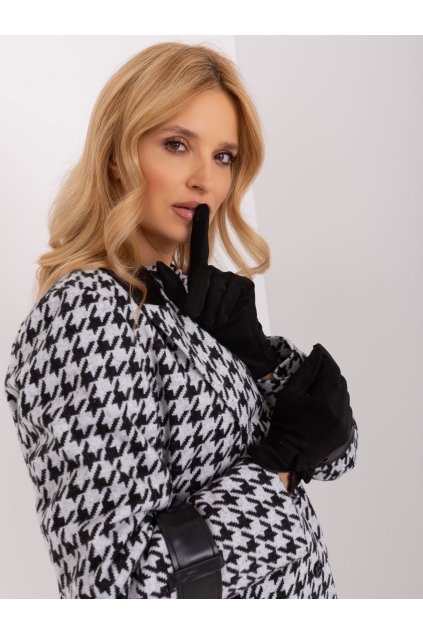 Dámske Rukavice farba Čierna kód AT-RK-9003A.86 (Farba Čierna, Veľkosť S/M)