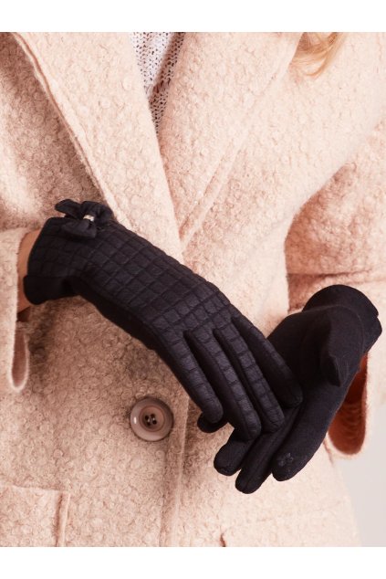 Dámske Rukavice farba Čierna kód AT-RK-9502.25 (Farba Čierna, Veľkosť S/M)