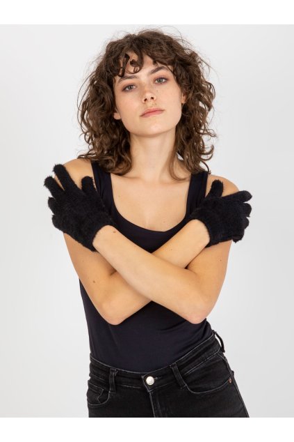 Dámske Rukavice farba Čierna kód AT-RK-ST-59.34 (Farba Čierna, Veľkosť ONE SIZE)