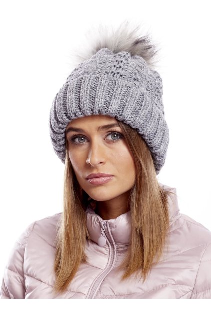 Dámske Čiapka farba Tmavo-sivá kód AT-CZ-1716501.36 (Farba Tmavo-sivá, Veľkosť ONE SIZE)