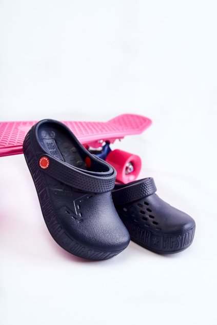 Dětské lehké papuče Kroks Big Star II375002 Námořnická modré (Veľkosť 33)