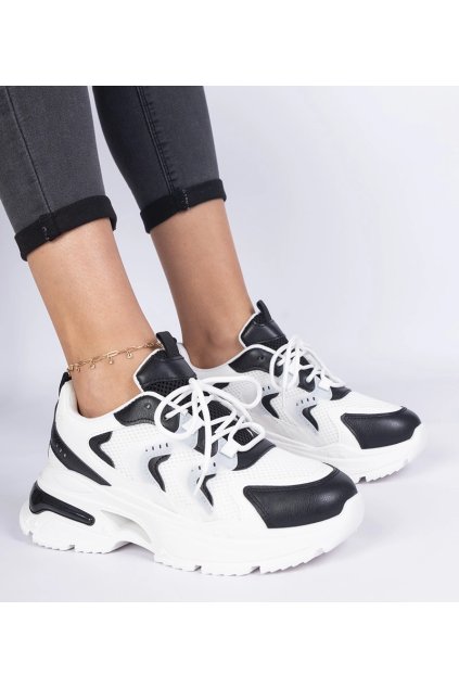 Čierne dámske tenisky, kód GM 7551 BLACK 38