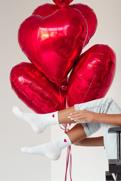 Dámske ponožky  biele kód po- ccc -02-sk.36486 / (Veľkosť 37-41)