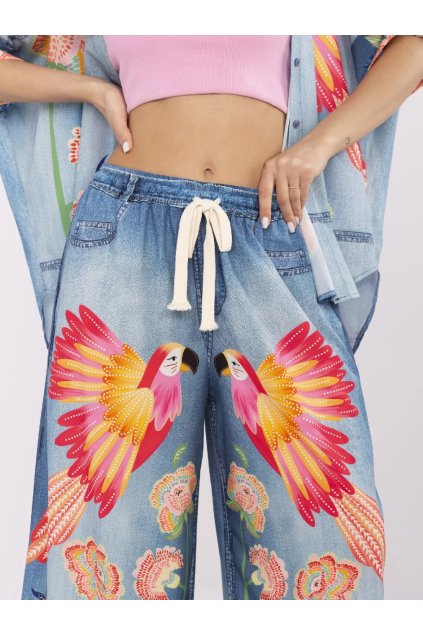 Dámske Nohavice farba Modrá kód DHJ-SP-19183-6.79