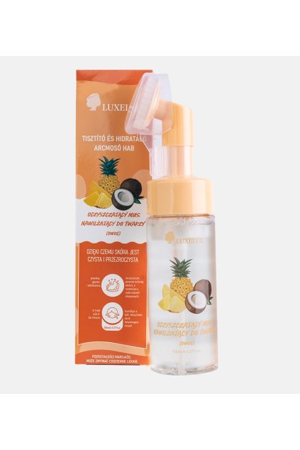 Čistiaca a hydratačná ovocná pena na tvár Luxelux 150 ml D14A6/LU4477 OWOC 150 ML - GM (Veľkosť 150 ml)
