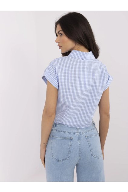 Dámske Košeľa farba Bielo-svetlomodrá kód NM-BZ-KA-01147.62P