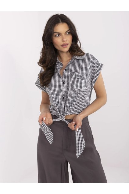 Dámske Košeľa farba Čierno-biela kód NM-BZ-KA-01147.62P