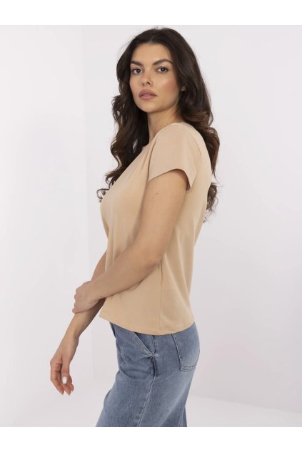 Dámske jednofarebné farba hnedá camel kód RV-TS-4623.83