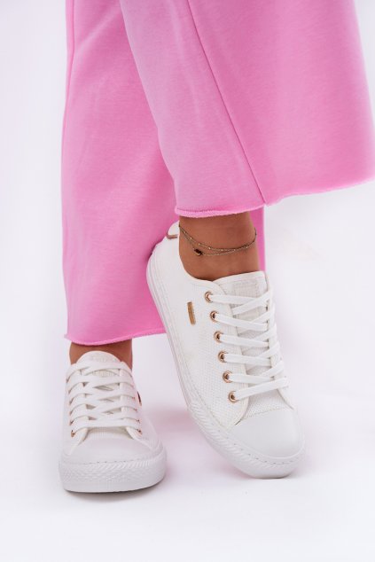 Dámske z textiluní tenisky big star rr274766 biele / (Veľkosť 36)