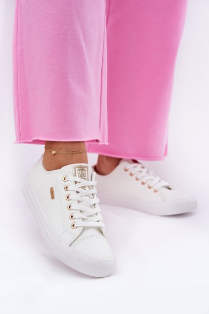 Dámske tenisky z eco kože big star rr274748 biele / (Veľkosť 36)