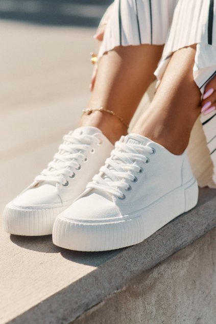 z textiluní Dámské Tenisky Big Star RR274405 Bílé (Veľkosť 41)