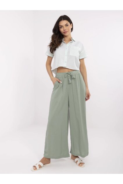 Dámske Nohavice farba Pistáciová kód D73761M62237B (Farba Pistáciová, Veľkosť L)