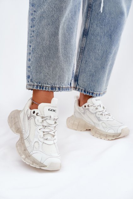 Dámské Kožené Tenisky GOE RR2N4083 Béžové (Veľkosť 39)