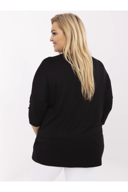 Dámska blúzka plus size čierna RV-BZ-A524.80
