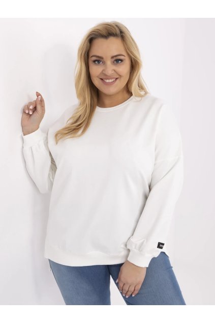 Dámska okrová športová mikina plus size RV-BZ-A599.82