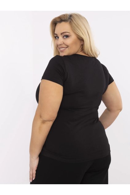 Dámske plus size farba čierna kód RV-TS-A556.03