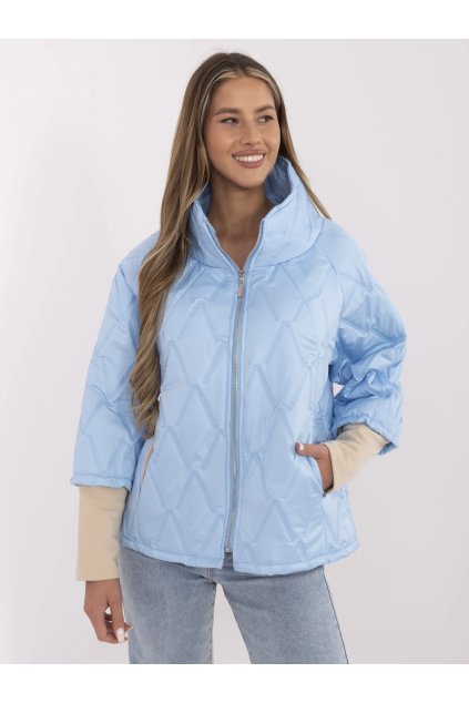 Dámska Bunda farba Svetlo-modrá kód MI-KR-9002-1.74P