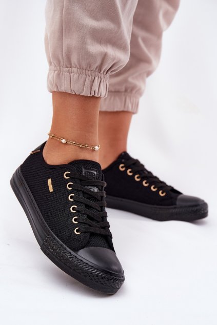 Dámske z textiluní tenisky big star rr274765 čierne / (Veľkosť 36)