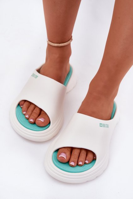 Penové Dámske papuče big star rr274a586 biele / (Veľkosť 36)