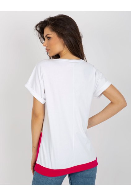 Dámska blúzka na bežný deň fuksiovo-ružová RV-BZ-8712.26X