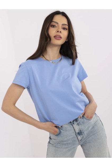 Dámske jednofarebné farba modrá kód CLM-TS-1640.87 (Farba Modrá, Veľkosť L)