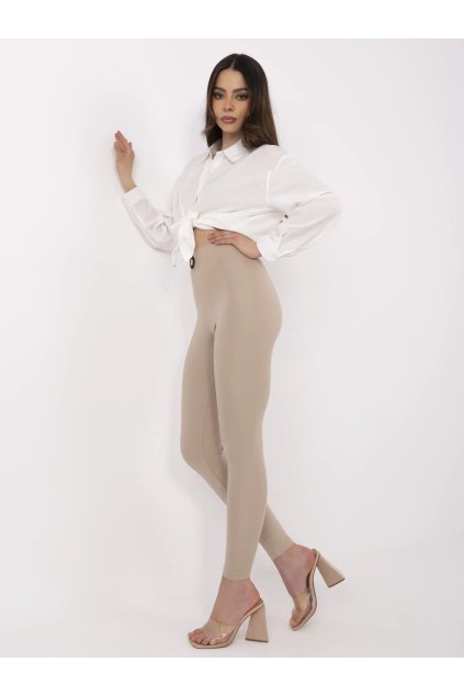 Dámske Legíny farba Béžová kód CLM-LG-1389.99 (Farba Béžová, Veľkosť S)