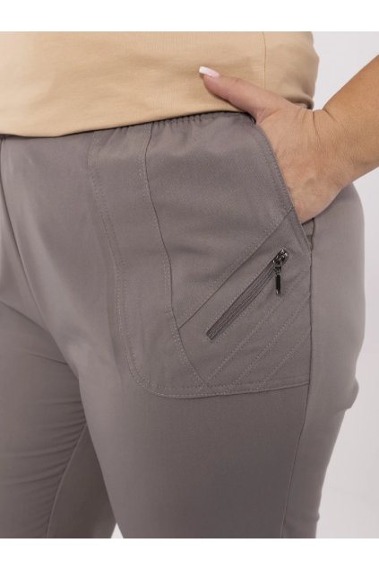 Dámske Nohavice farba Tmavo-sivá kód AT-SP-845.99 (Farba Tmavo-sivá, Veľkosť 38)