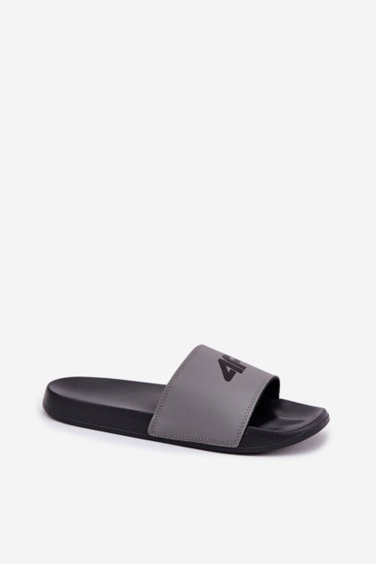 Pánské papuče 4f 4frmm00fslim011-25s šedé / M0011-25S (Veľkosť 40)