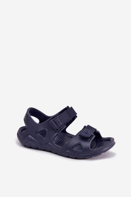 Modré detské penové sandále na suchý zips Big Star RR374512