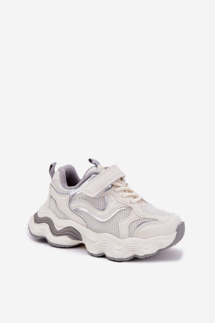 Detské tenisky na silné podešvi biele lianees / G1800P/G1801P WHITE (Veľkosť 26)