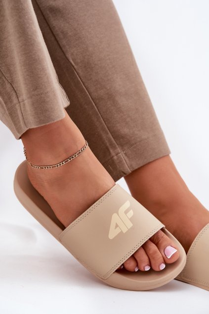 Dámske papuče 4f 4frmm00fslif010-83s béžove / (Veľkosť 38)