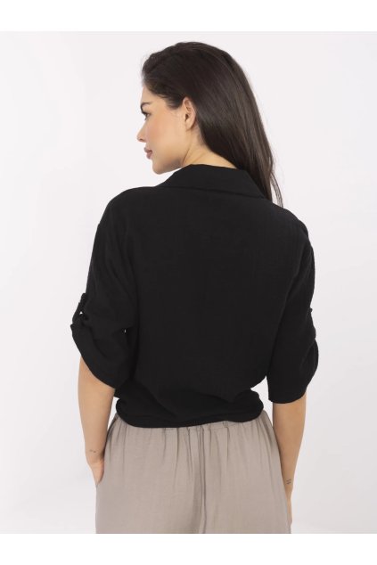 Dámske Košeľa farba Čierna kód DHJ-KS-8595-1.66 (Farba Čierna, Veľkosť ONE SIZE)