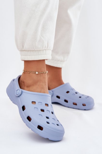 Dámske Penové papuče lemigo 806 modré / LEMI/806 L.BLUE (Veľkosť 36)