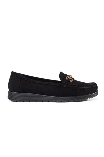 Čierne dámske mokasíny na platforme Seastar kod CCC -1- GS70P-B (Veľkosť 38)