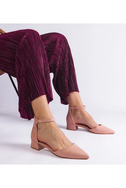 Dámske topánky lodičky ružové kód X08016 - GM X08016 PINK 38 - GM