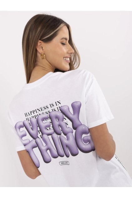 Dámske s podtlačou farba biela kód D12022AC02705A (Farba Biela, Veľkosť L)