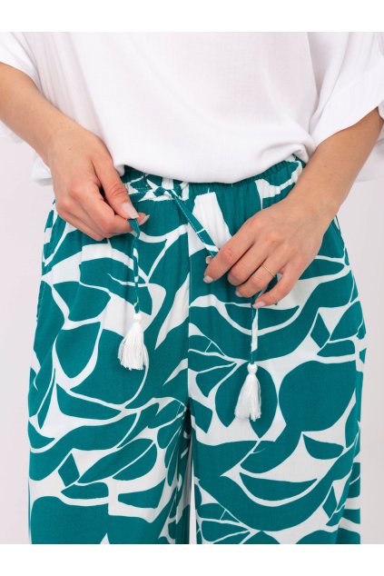 Dámske Nohavice farba Tmavo-zelená kód D73771M62237F (Farba Tmavo-zelená, Veľkosť XS)