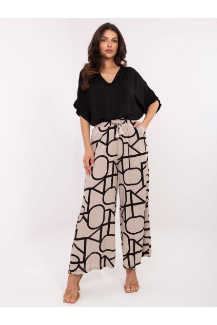 Dámske Nohavice farba Béžová kód D73771M62237G (Farba Béžová, Veľkosť XXL)