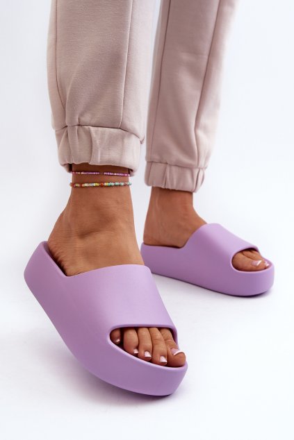 Dámské žabky na tlusté podrážce béžové Oreithano (Veľkosť 39)